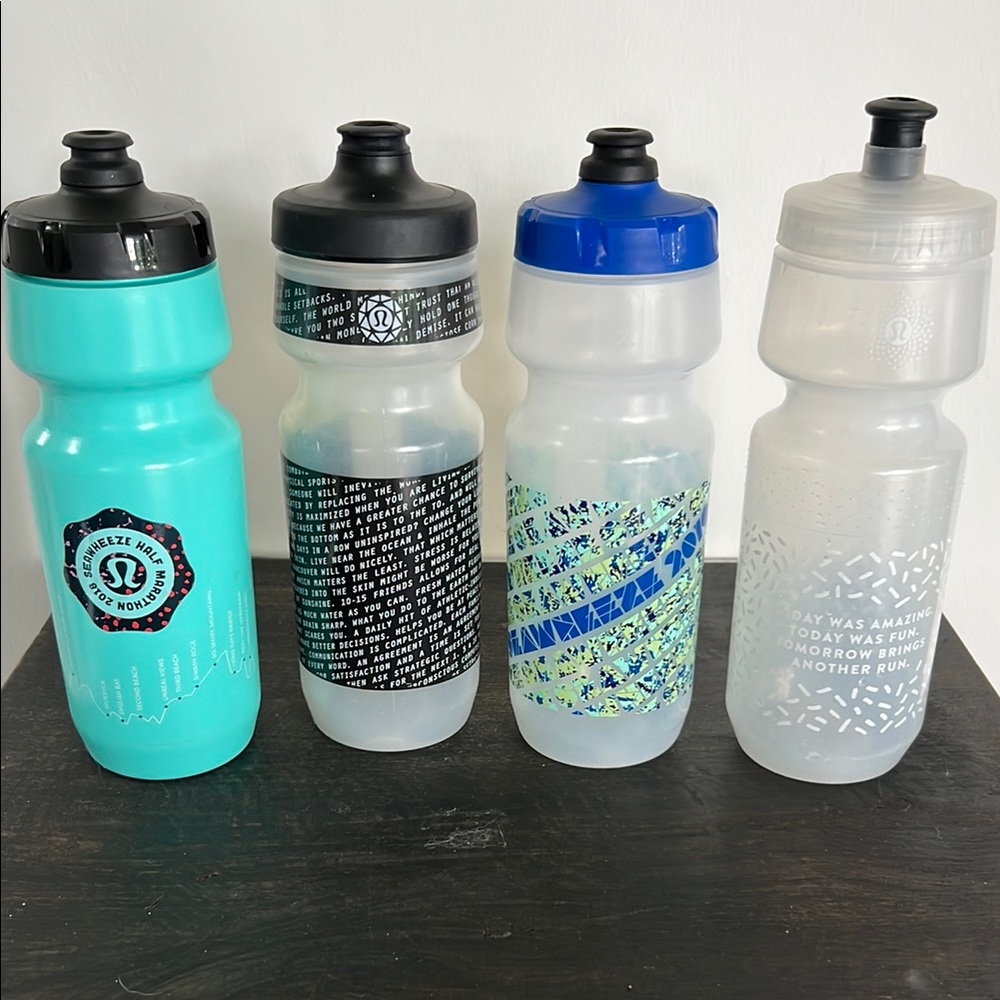 Set of Four Special Edition SeaWheeze Lululemon Water Bottles